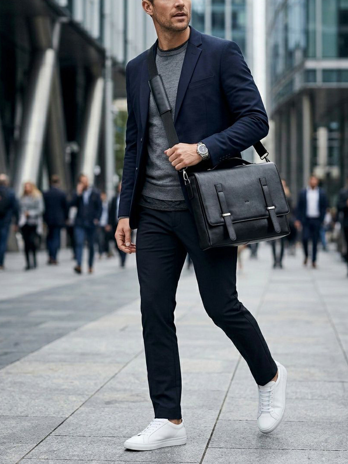 Messenger Bag in Black