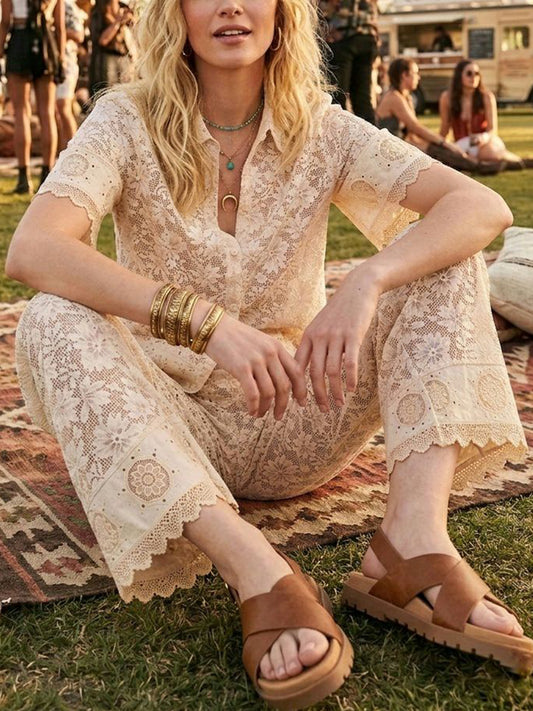 Cross Over Footbed Sandals in Tan