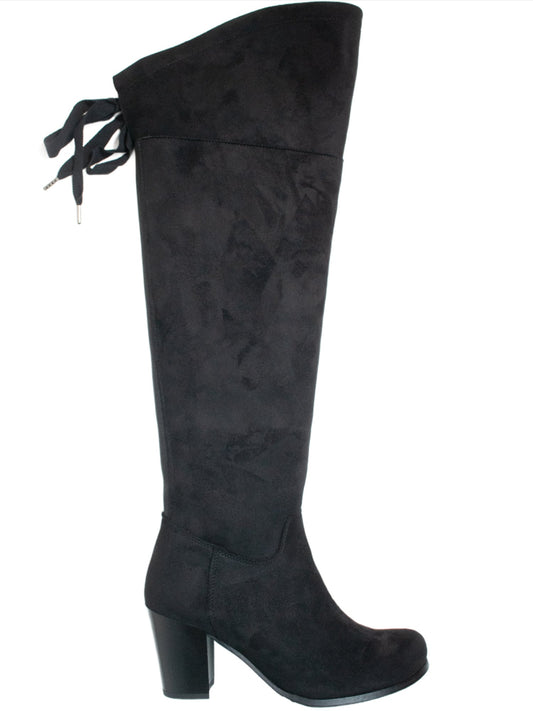 Over the Knee Boots in Black