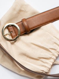 4cm Circle Belt in Tan