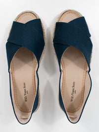 Recycled Espadrille Cross Over Straps