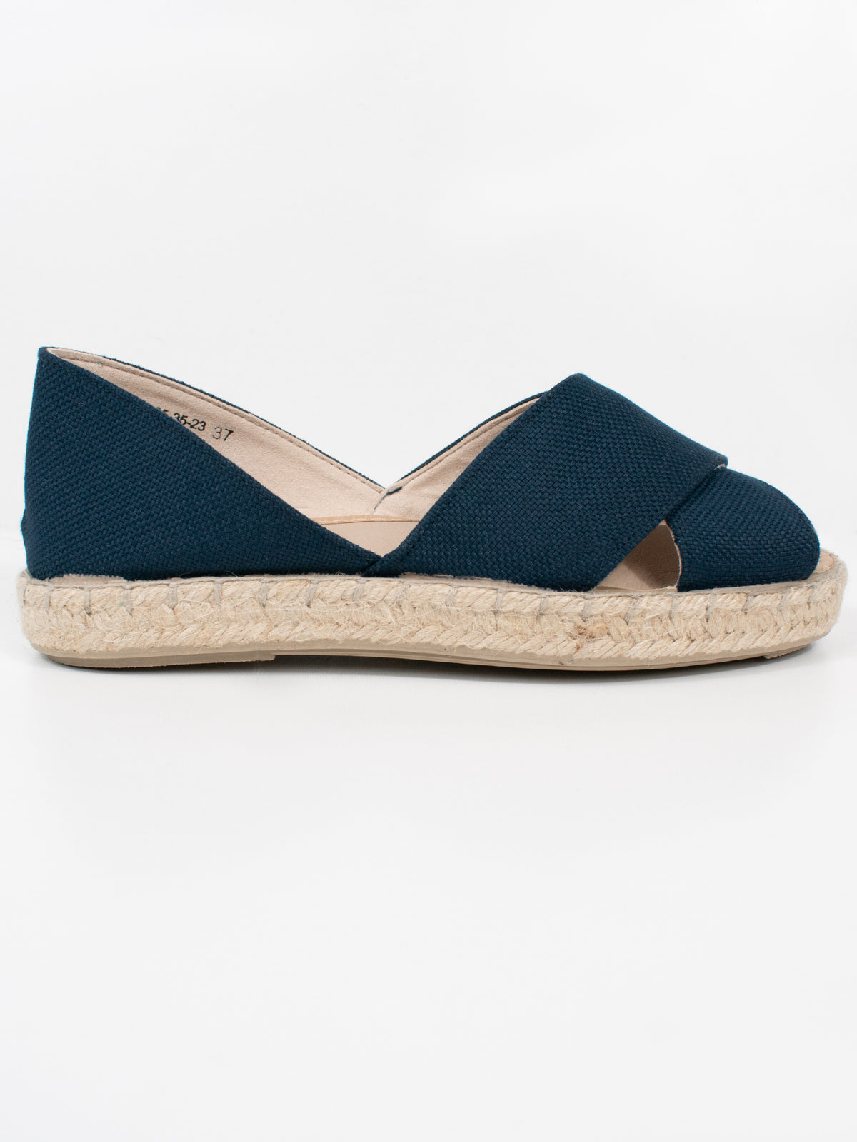 Recycled Espadrille Cross Over Straps