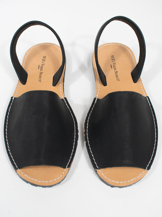 Flat Sandals in Black