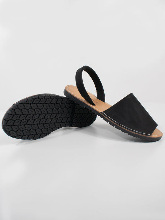 Flat Sandals in Black