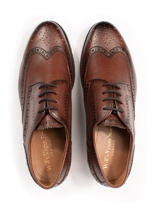 Goodyear Welt London Brogues in Chestnut