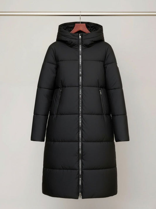 Recycled Long Puffer in Black
