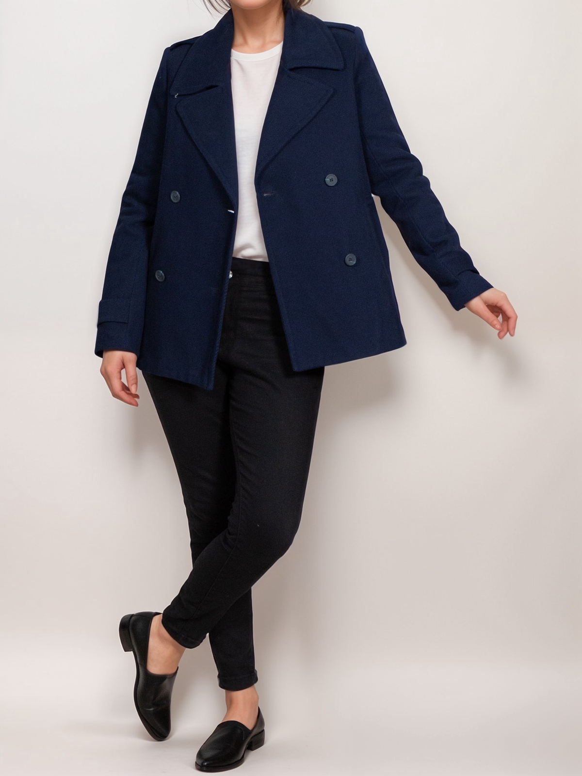 Pea Coat, on model