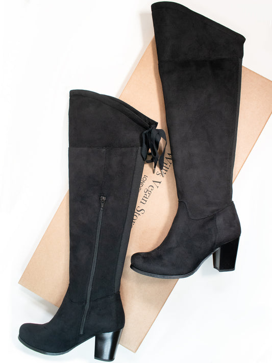 Over the Knee Boots in Black
