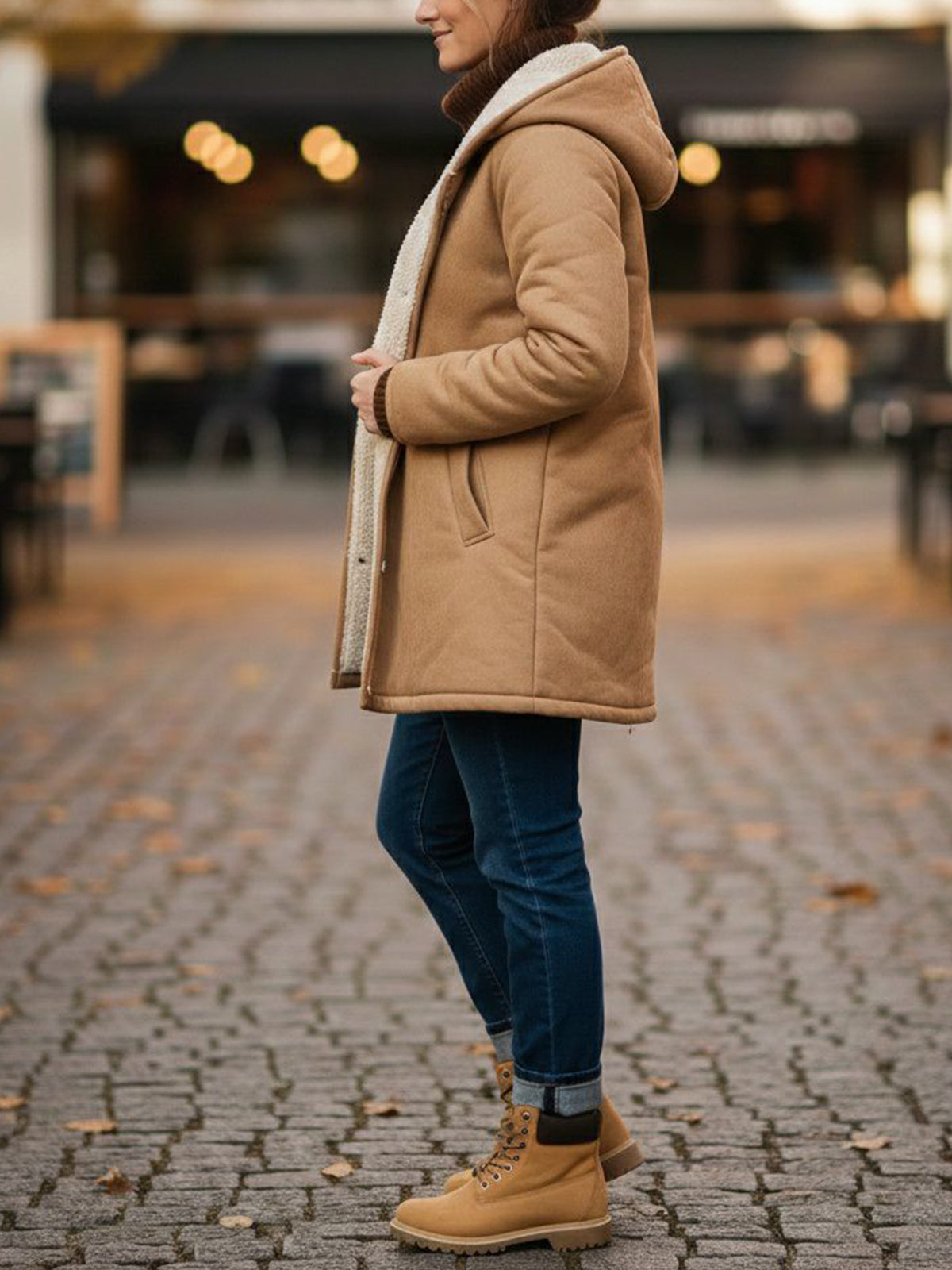Recycled Vegan Shearling Coat