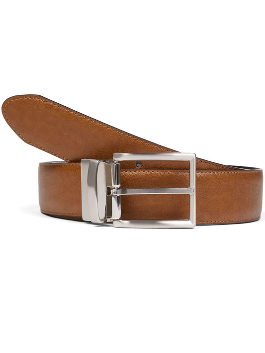 3.5cm Reversible Belt in Black / Tan