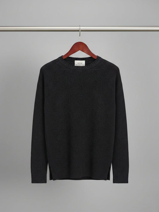 Slouch Knit Jumper in Black Knit