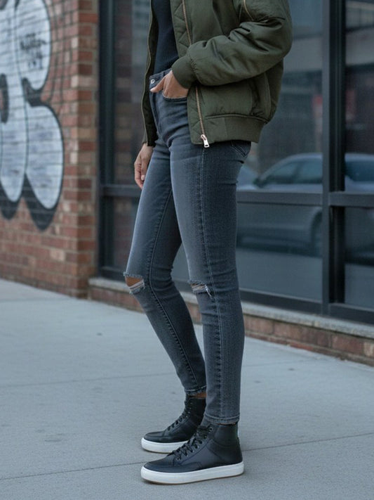 Sneaker Boots in Black