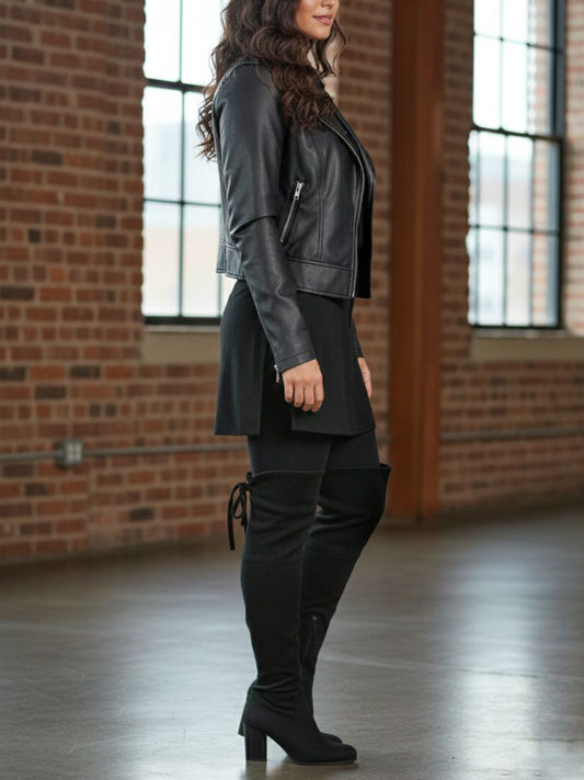 Over the Knee Boots in Black