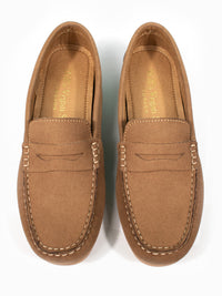 Vegan Suede Penny Loafers