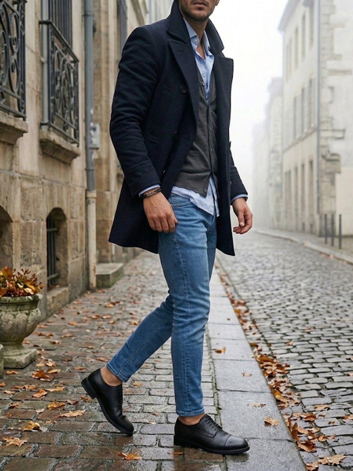 Waterproof Derbys, on model