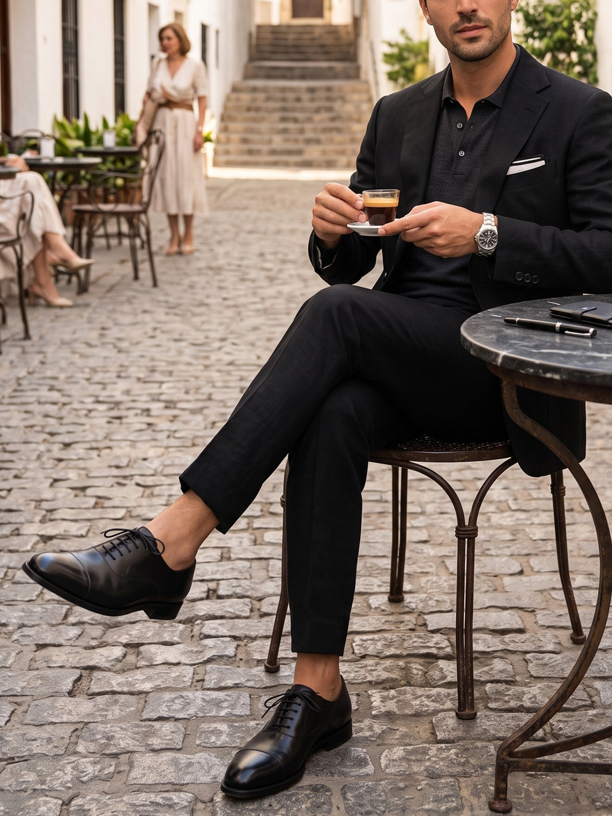 Goodyear Welt Oxfords in Black