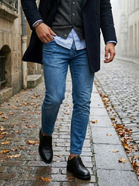 Waterproof Derbys, on model