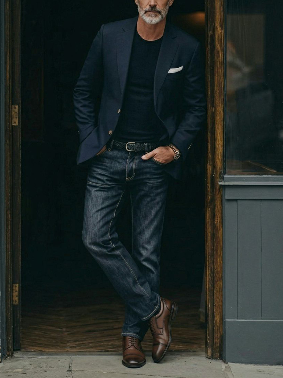 Waterproof Derbys, on model