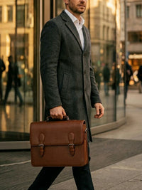 Classic Briefcase in Chestnut