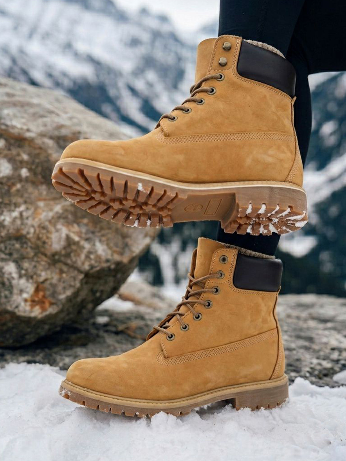 Dock Boots in Tan Vegan Suede