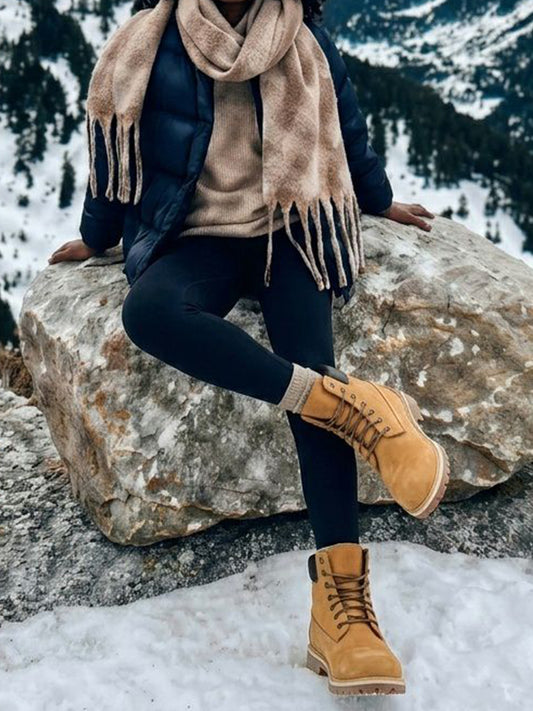 Dock Boots in Tan Vegan Suede