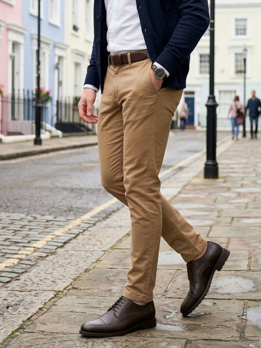 Goodyear Welt Derbys in Tan