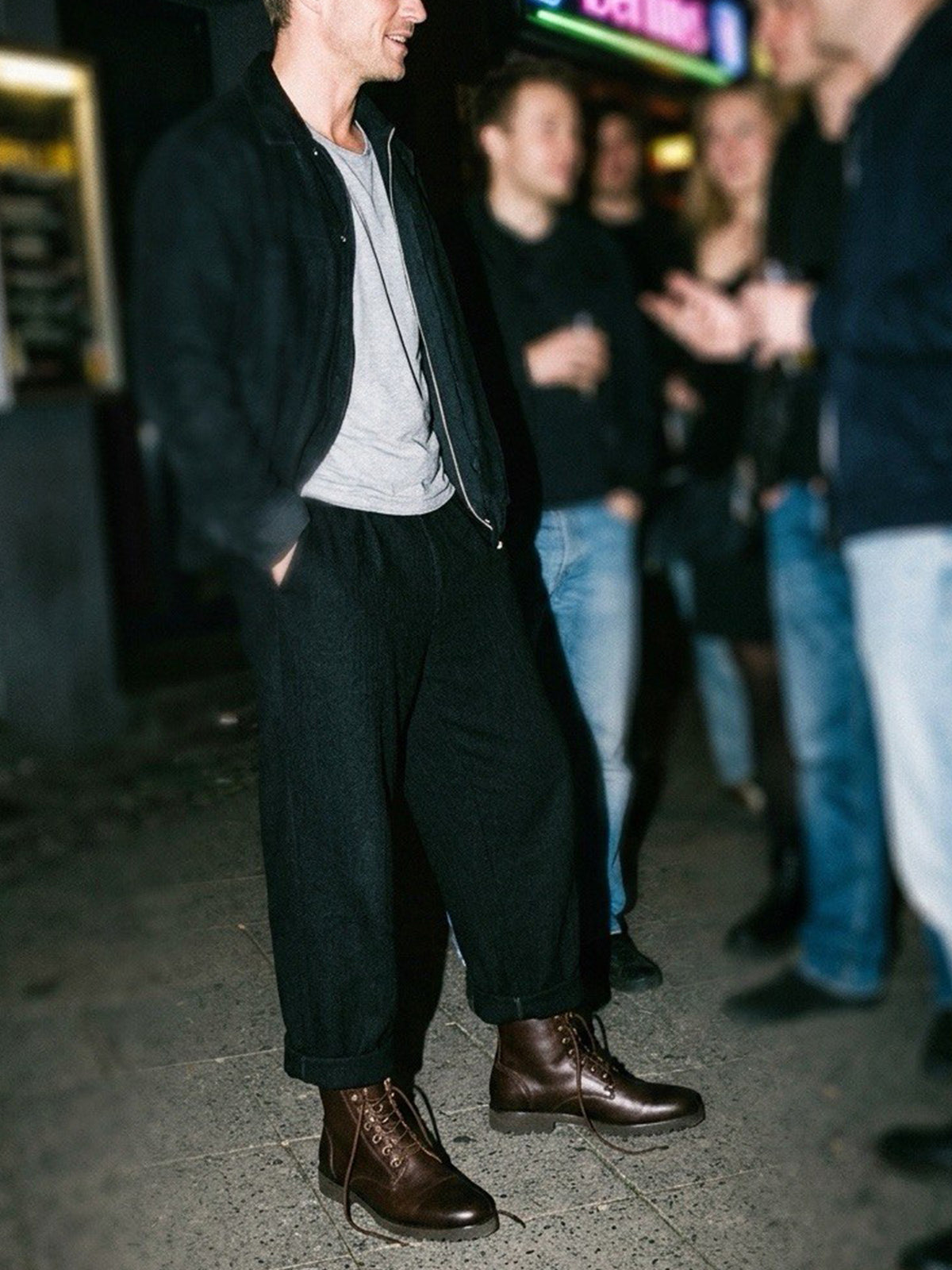 Work Boots in Dark Brown