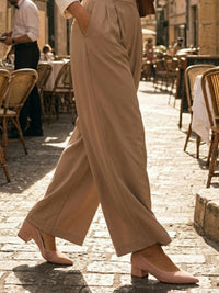 Point Flats in Pink Vegan Suede