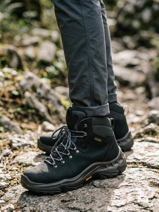 WVSport Insulated Waterproof Hiking Boots in Black