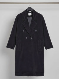 Double Breasted Vegan Wool Coat