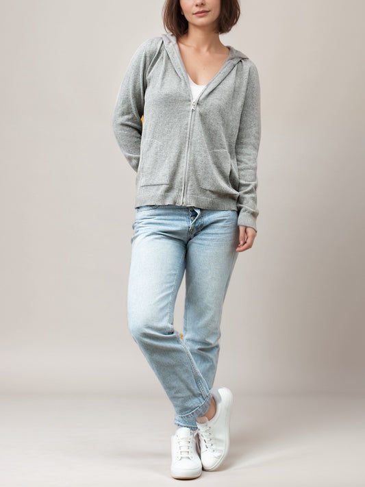 Recycled Knit Tracksuit Bottoms in Grey Knit