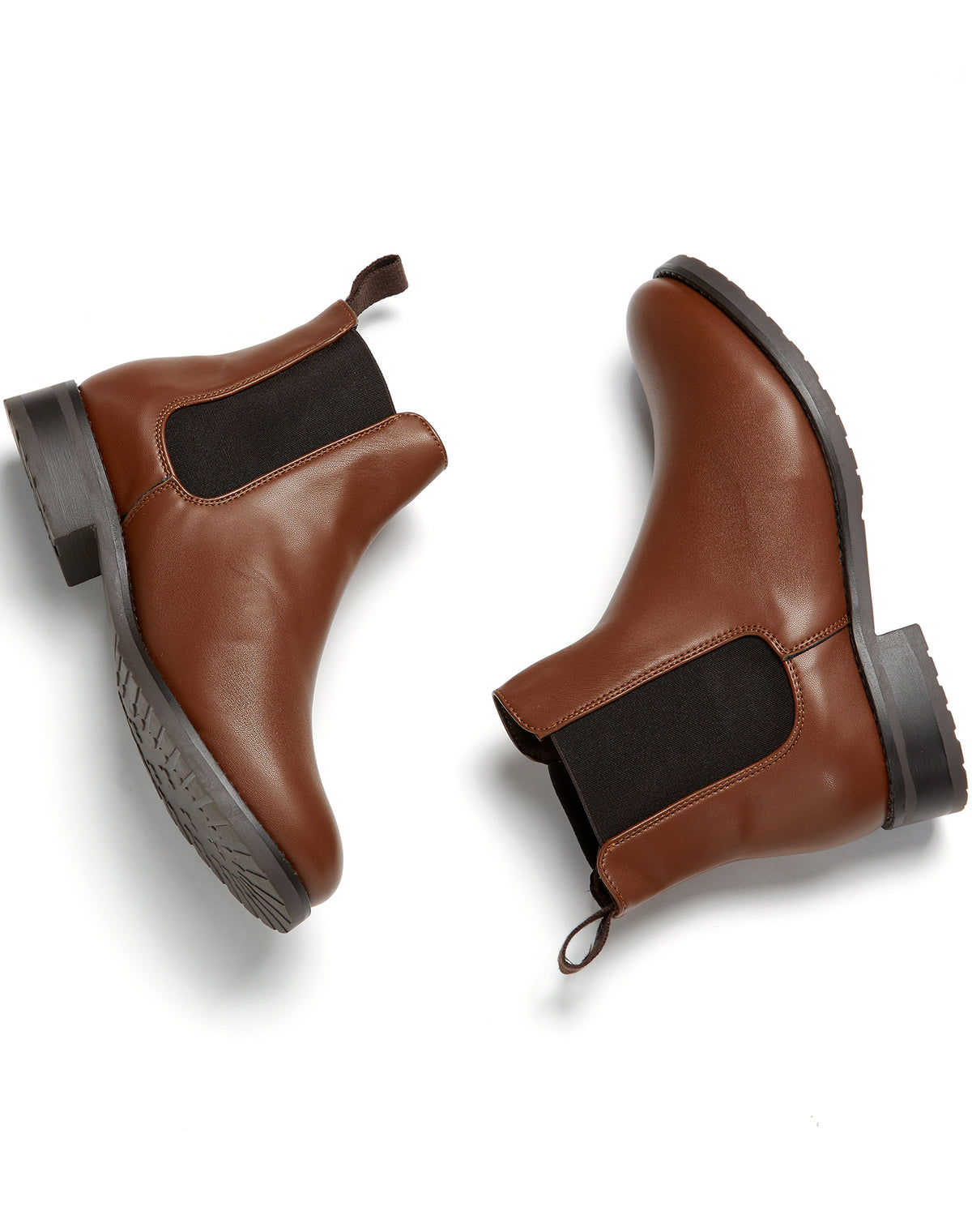 Luxe Smart Chelsea Boots in Chestnut