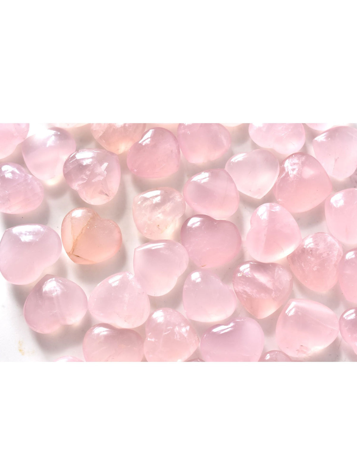 Open Heart Apothecary Rose Quartz Heart Crystals Pink Madagascar Mineral