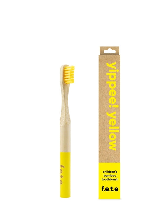 Fete Children's Soft Bamboo Toothbrush in Cheeky Charcoal'