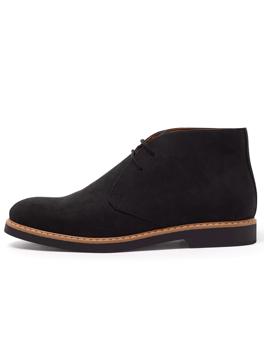 Signature Deserts in Black vegan suede