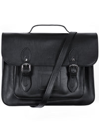 14 Inch Classic Satchel in Black