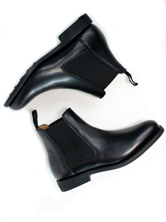 Goodyear Welt Chelsea Boots in Black