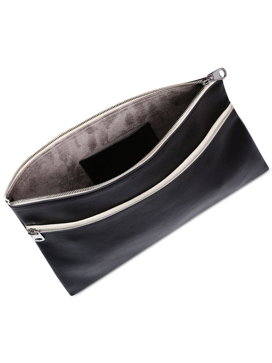 Large Essential Flat Pouch in Black