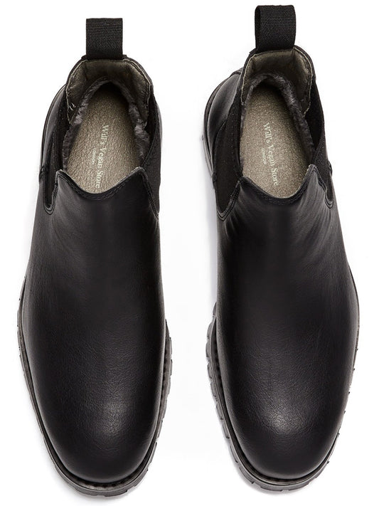 Insulated Waterproof Chelsea Boots in Black