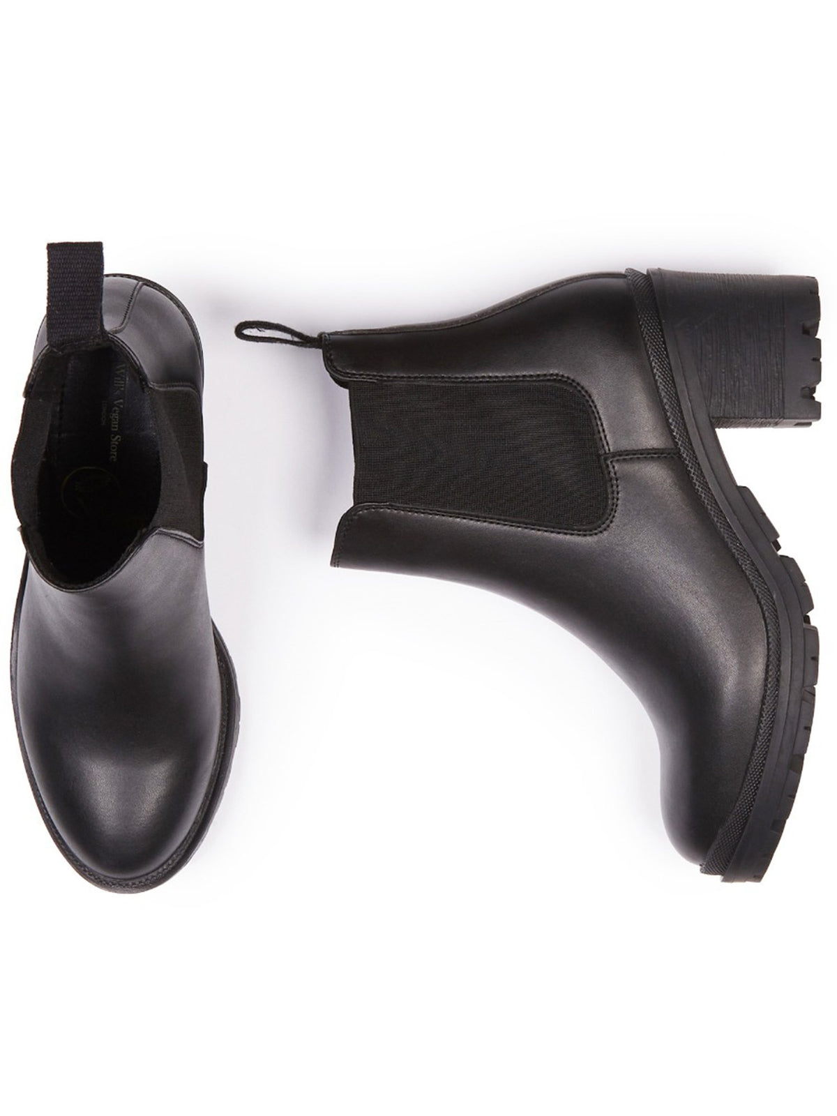 Track Sole Booties in Black
