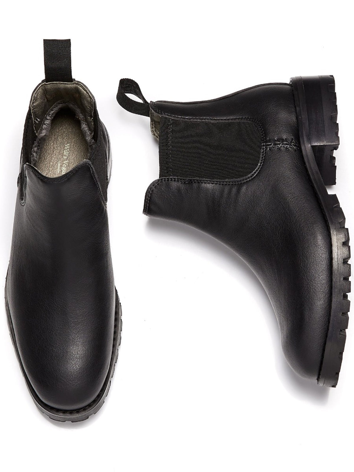 Insulated Waterproof Chelsea Boots in Black