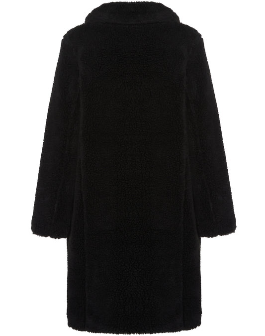Recycled Teddy Coat in Tan Recycled Teddy