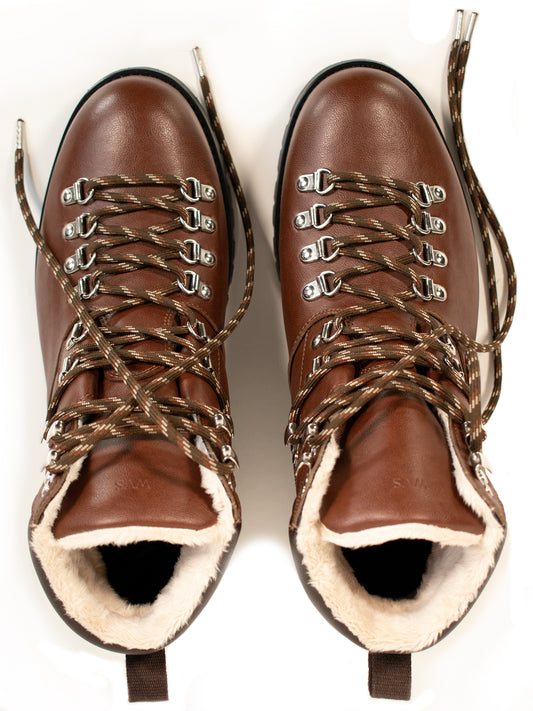 WVSport Insulated Waterproof Alpine Trail Hiking Boots in Chestnut