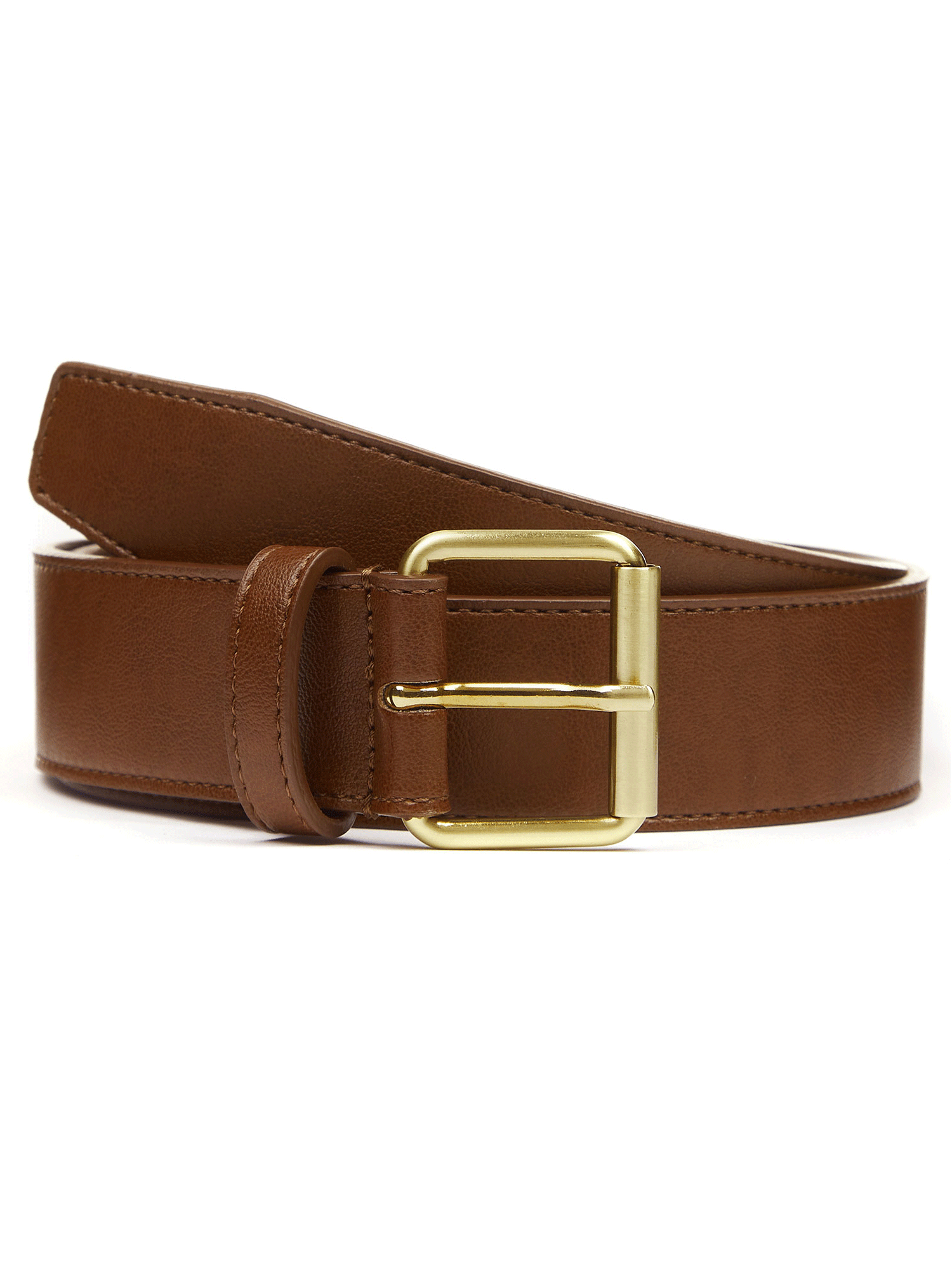 4cm Jeans Belt in Chestnut