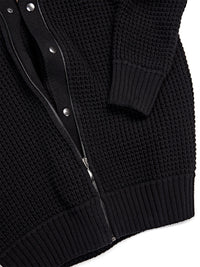 Recycled Waffle Cardigan, detail