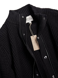 Recycled Waffle Cardigan, detail