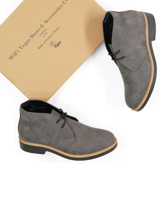 Signature Deserts in Black vegan suede