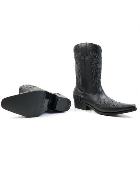 Western Boots in Dark Brown
