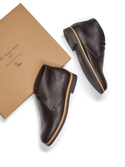 Signature Deserts in Black vegan suede