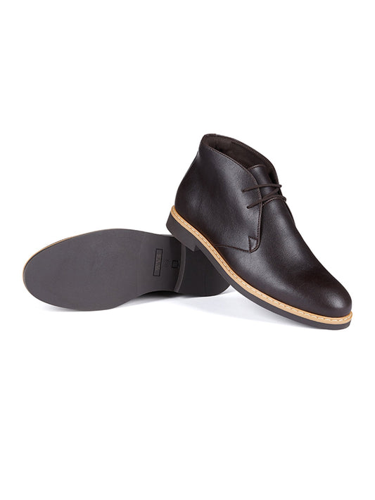 Signature Deserts in Black vegan suede